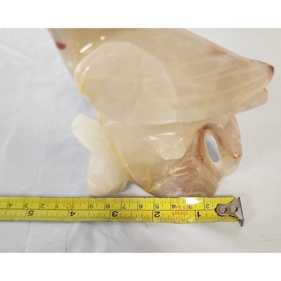 Decorative Collectible Animal Figure Marble Onyx Desk Mantel Bird Handmade NEW - Picture 9 of 10